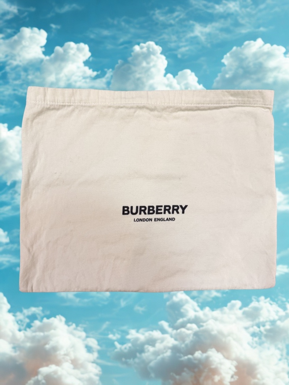 Burberry Cream Storage Pouch with Black Logo